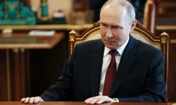 Le président russe Vladimir Poutine à Moscou, le 19 avril 2025