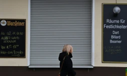 Un restaurant fermé à Berlin, le 20 janvier 2021