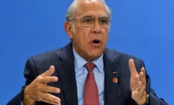 Le secrétaire général de l'OCDE, Angel Gurria, le 1er octobre 2019 à Berlin 