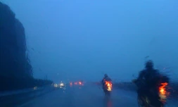 Fortes pluies sur la route du Littoral