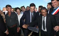 François Fillon premier ministre et Jean-Yves Minatchy président de la chambre d'agriculture (Archives)