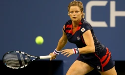 La Belge Kim Clijsters lors de l'US Open, le 27 août 2012