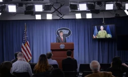 Briefing du porte-parole du Pentagone Peter Cook à Arlington, en Virginie, le 1er février 2016