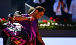 La décéption de Rafael Nadal éliminé par Alexander Zverev à Madrid, le 7 mai 2021