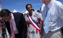 Pose de la première pierre de la résidence &quot;Tiers Temps Saint-Gilles - Marie-Françoise Dupuis&quot;.