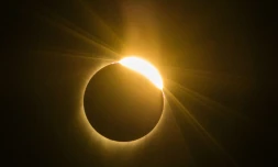 L'éclipse solaire en 2017 à Madras, dans l'Oregon aux Etats-Unis