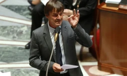 Le ministre de la Transition écologique Nicolas Hulot le 26 juillet 2017 à l'Assemblée nationale