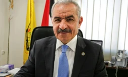 Mohammad Chtayyeh, nommé nouveau Premier ministre palestinien par le président Mahmoud Abbas, le 10 mars 2019 dans son bureau à Ramallah