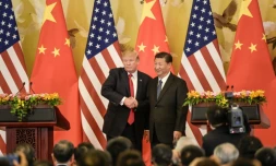 Les présidents américain Donald Trump et chinois Xi Jinping, à Pékin le 9 novembre 2017