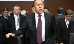 Le ministre russe des Affaires étrangères Sergueï Lavrov à Hambourg, en Allemagne, le 8 décembre 2016