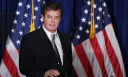 Paul Manafort, l'ancien directeur de campagne de Donald Trump, le 27 avril 2016 Ă Washington