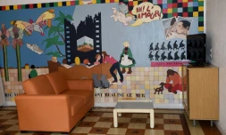 Le salon du premier centre de "prévention, d'insertion et de citoyenneté", destiné à l'accueil de jeunes en voie de radicalisation islamiste, le 13 septembre 2016 à Beaumont-en-Véron (Indre-et-Loire)