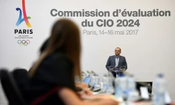 Le président de la commission d'évaluation olympique, le Suisse Patrick Baumann, le 14 mai 2017 à Paris