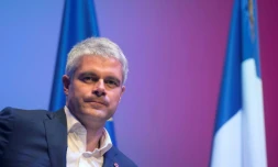Le président des Républicains Laurent Wauquiez, lors d'une réunion publique à Toulon, le 6 décembre 2017