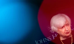 La secrétaire américaine au Trésor Janet Yellen, le 20 avril à Washington