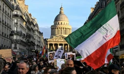 Manifestation de soutien au mouvement de protestation en Iran, le 17 janvier 2026 à Paris
