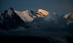 Photo du mont Blanc, situé en Haute-Savoie, le 30 juillet 2023