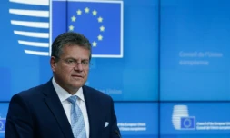Le vice-président de la Commission européenne, Maros Sefcovic, le 22 septembre 2020 à Bruxelles
