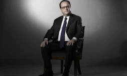 François Hollande, alors président de la République, pose à l'Elysée, le 11 mai 2017. 