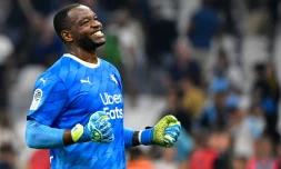 Le gardien marseillais Steve Mandanda a écoeuré le Stade Rennais au stade Vélodrome, le 29 septembre 2019