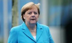 La chancelière allemande Angela Merkel à Bruxelles, le 12 juillet 2018