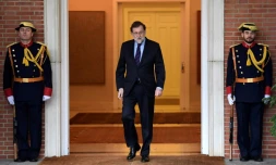 Le Premier ministre espagnol Mariano Rajoy, le 25 janvier 2018 Ă Madrid
