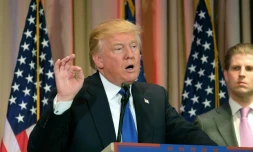 Donald Trump le 1er mars à Palm Beach en Floride, aprÚs les résultats du "Super mardi"