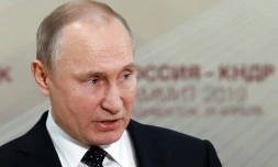 Le président russe Vladimir Poutine, à Vladivostok en Russie le 25 avril 2019