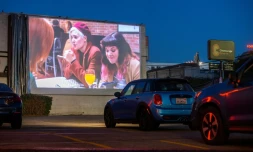 Cinéma Drive-In au temps du coronavirus à Hollywood le 4 décembre 2020