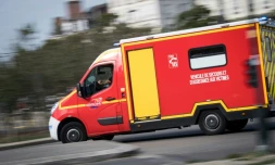 Un camion de pompiers