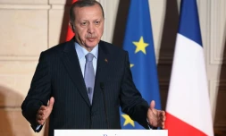 Recep Tayyip Erdogan, le 5 janvier 2018 à l'Elysée