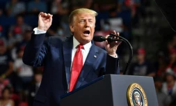 Donald Trump le 20 juin lors d'un meeting de campagne Ă Tusla, dans l'Oklahoma