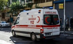 Une ambulance dans la province de Diyarbakir en Turquie le 3 novembre 2017