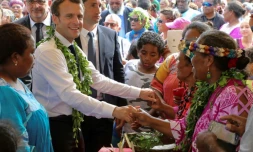 Emmanuel Macron samedi 5 mai 2018 à Ouvéa