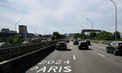 La voie du périphérique parisien réservée aux véhicules accrédités à l'occasion des JO Paris 2024 