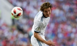 Le défenseur d'origine brésilienne Mario Fernandes, avec la Russie face à l'Espagne au stade Loujniki, le 1er juillet 2018