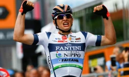 L'Italien Damiano Cima remporte la 18e étape du Giro, le 30 mai 2019 à Santa Maria di Sala