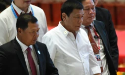 Le président philippin Rodrigo Duterte le 6 septembre 2016 à Vientiane