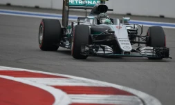 L'Allemand Nico Rosberg (Mercedes) lors des qualifications pour le GP de Russie de F1, le 30 avril 2016 à Sotchi
