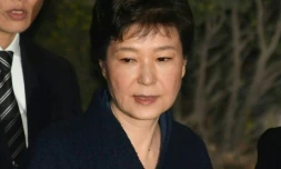 Un scandale de corruption a conduit l'ex présidente Park Geun-Hye, ici le 30 mars à Séoul, des ors présidentiel à une cellule de prison
