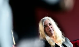 La chanteuse américaine Patti Smith, le 3 décembre 2015 à Paris