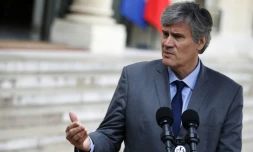 Le ministre de l'Agriculture Stéphane Le Foll le 24 mars 2016 à l'Elysée 