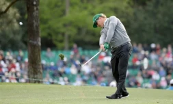 L'Américain Charley Hoffman lors du 1er tour du Masters de golf, le 6 avril 2017 à Augusta (Géorgie)