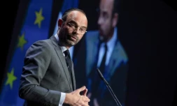 Le Premier ministre Edouard Philippe fait une déclaration lors du "Congrès des Régions", le 27 septembre 2018 à Marseille