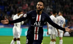 La star du PSG Neymar buteur décisif sur le terrain de Lyon, le 22 septembre 2019 à Décines-Charpieu