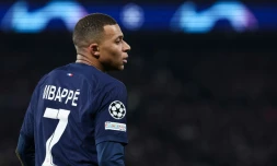 L'attaquant du PSG Kylian Mbappé, face à Newcastle, le 15 février 2024 au Parc des Princes