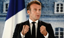 Le président Emmanuel Macron, le 29 juin 2020 à Meseberg, prÚs de Berlin