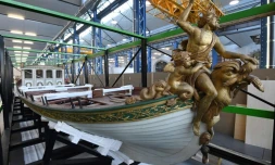 Le canot de Napoléon 1er retrouve son port d'attache à Brest, le 22 janvier 2020