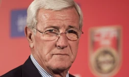 Le nouveau sélectionneur de l'équipe de Chine, Marcello Lippi, le 28 octobre 2016 à Pékin