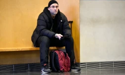 Ruddy Terranova, qui était accusé de tentative d'assassinat sur la personne de l'avocat Karim Achoui, au palais de justice de Melun, le 2 février 2016